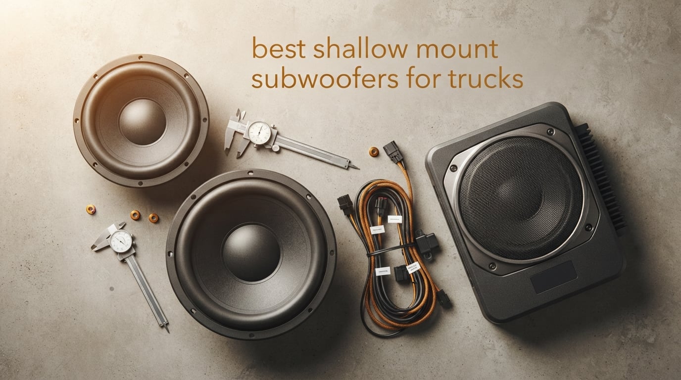 best shallow mount subwoofers for trucks