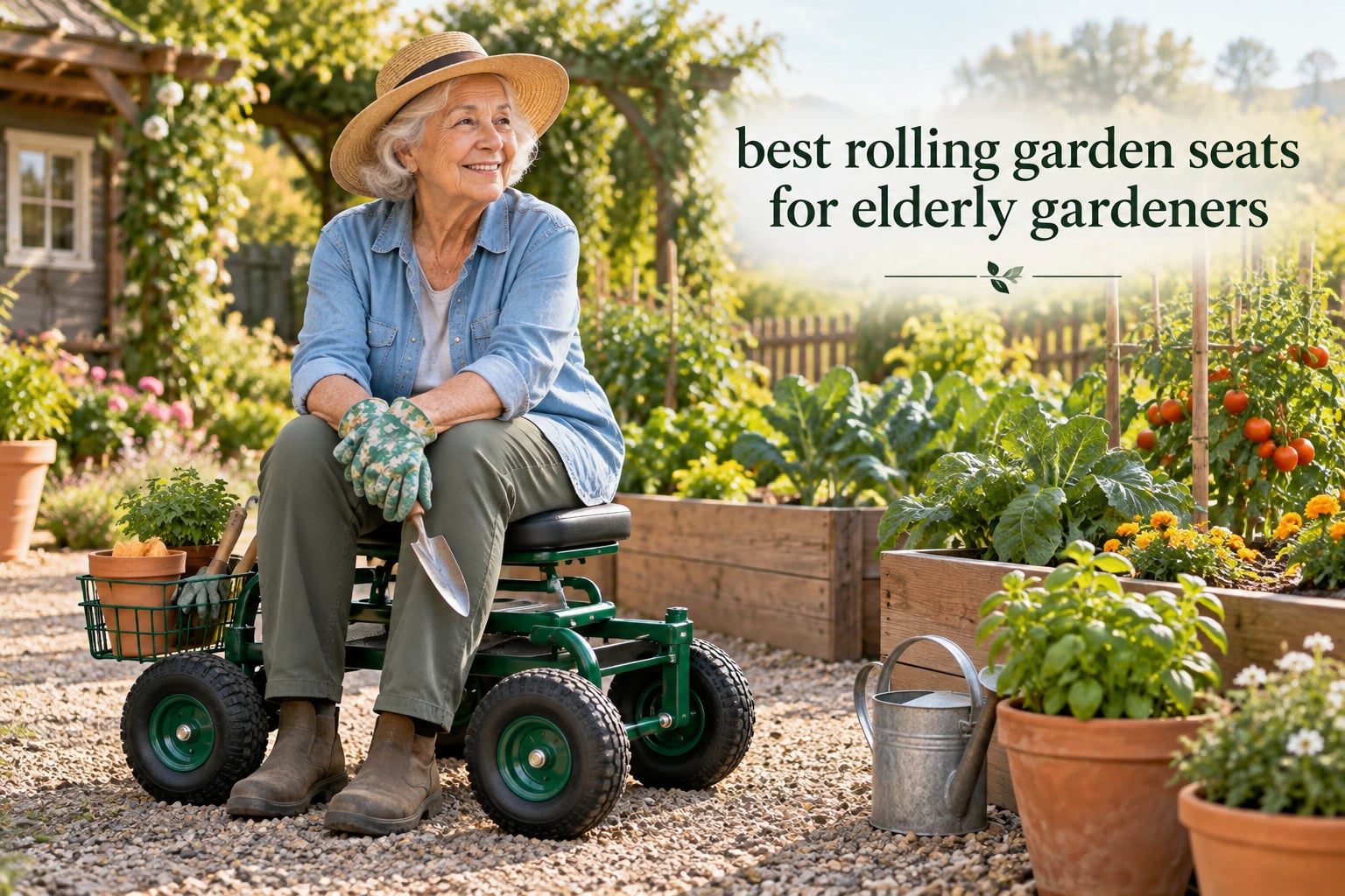 best rolling garden seats for elderly gardeners